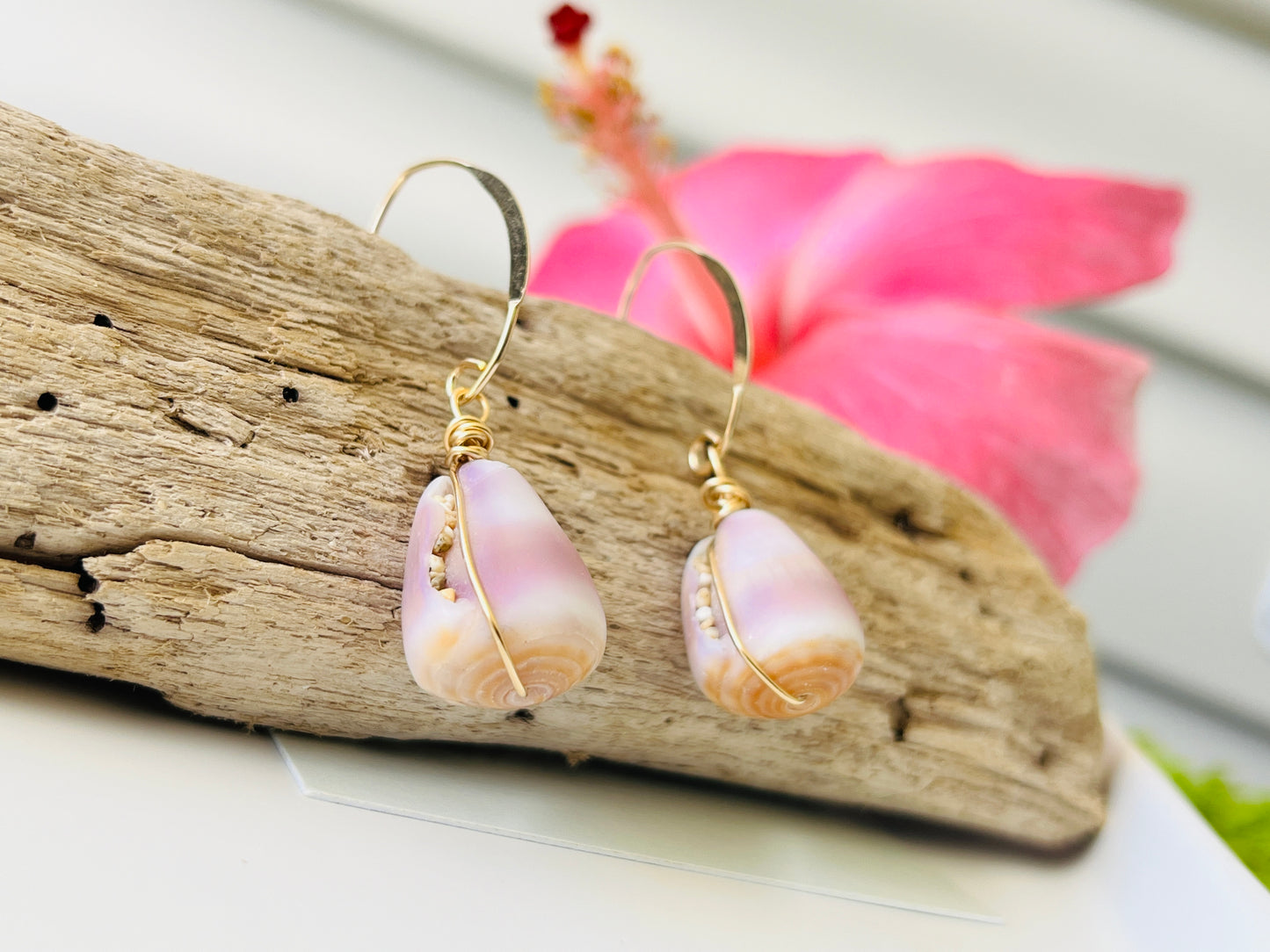 14K GF Cone Shell Earrings