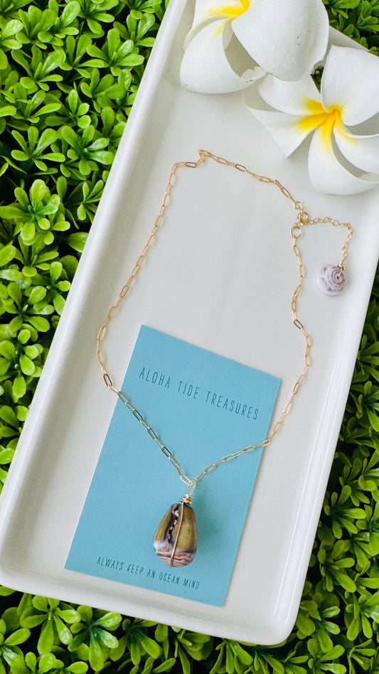 14K GF Cone Shell Necklace 14” - Analyse