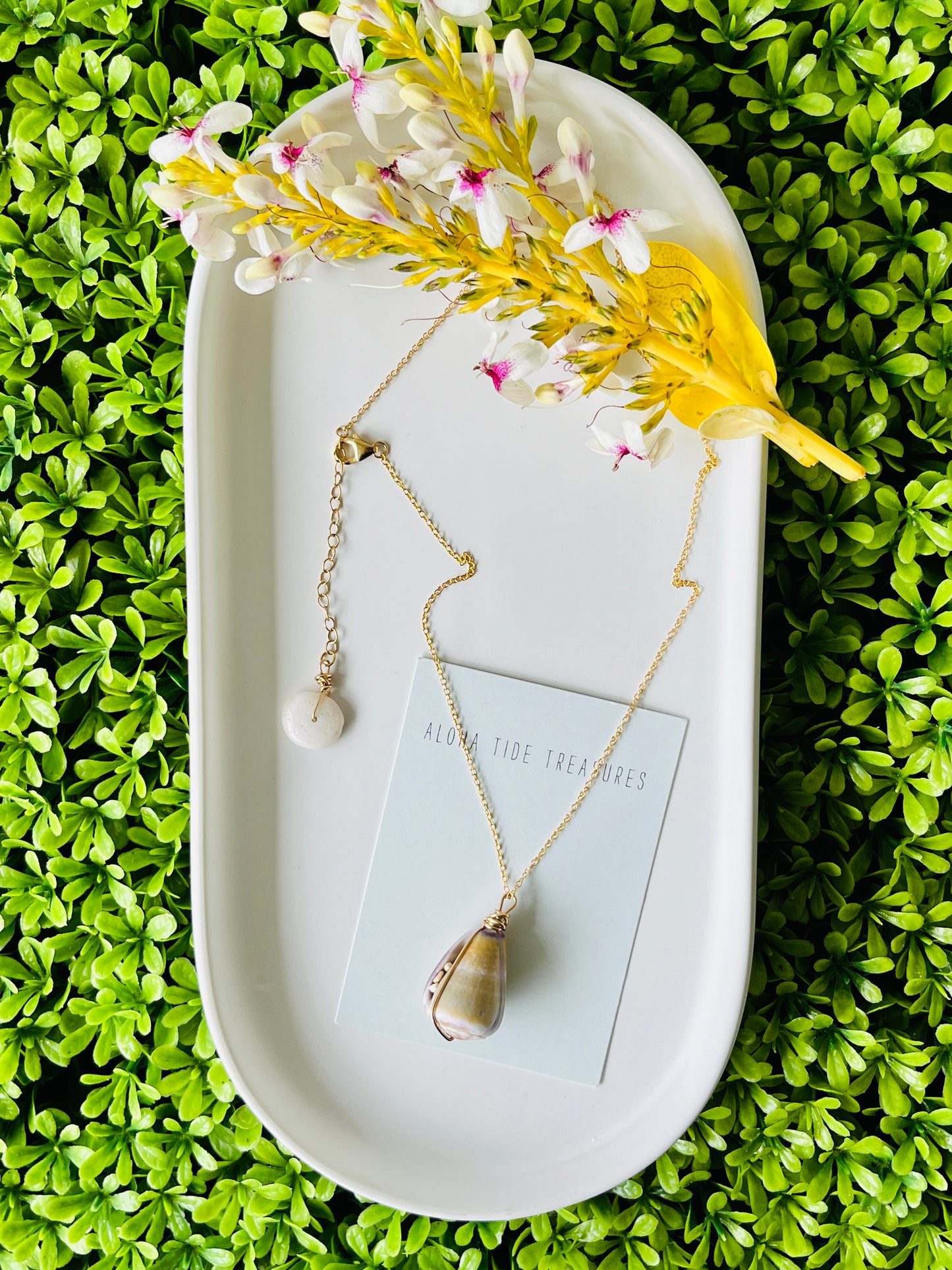14K GF Cone Shell Necklace 16”
