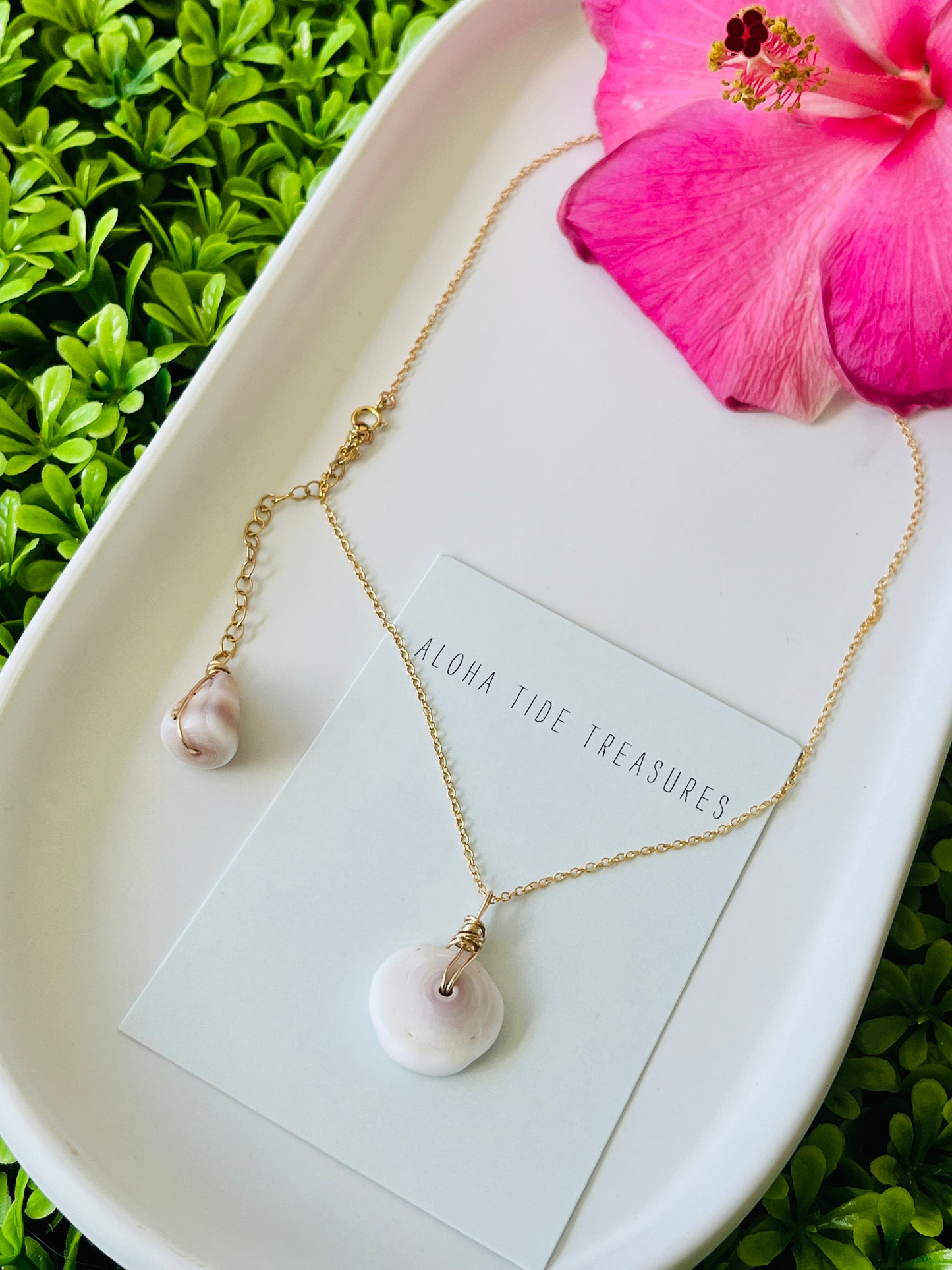 14K GF Puka Necklace 16”