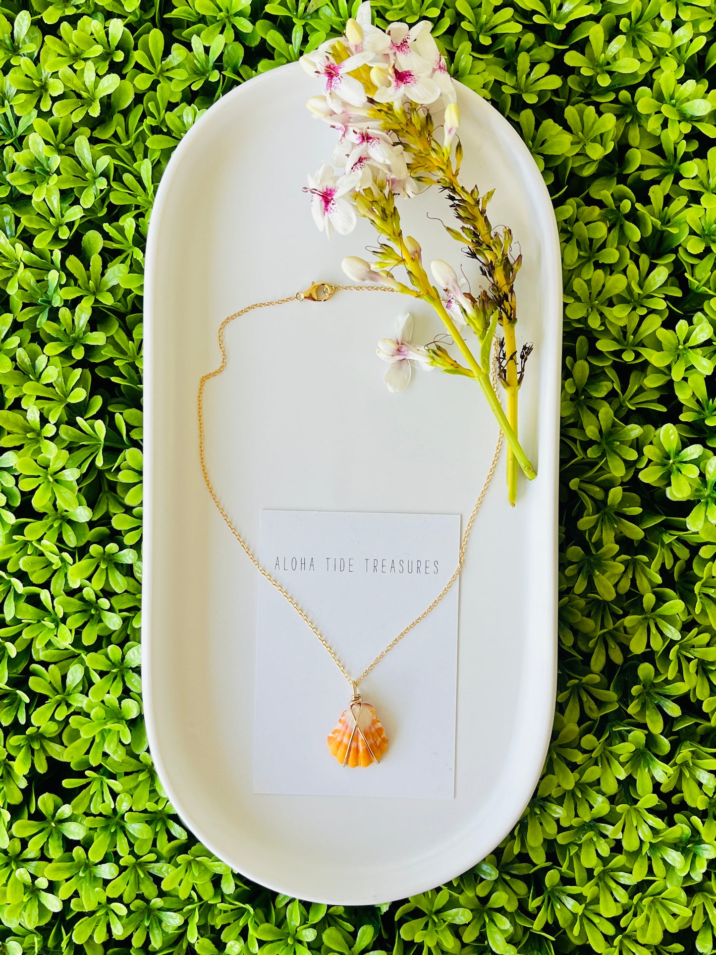 14K GF Sunrise Aloha Necklace 14”