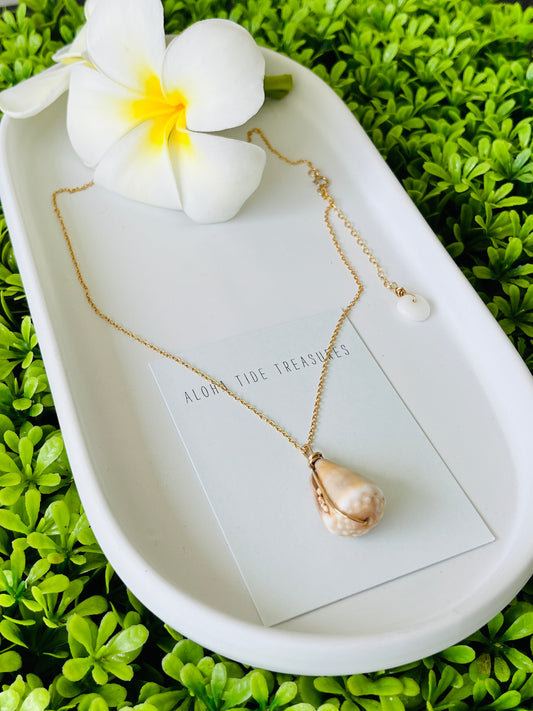 14K GF Cone Shell Necklace 16”