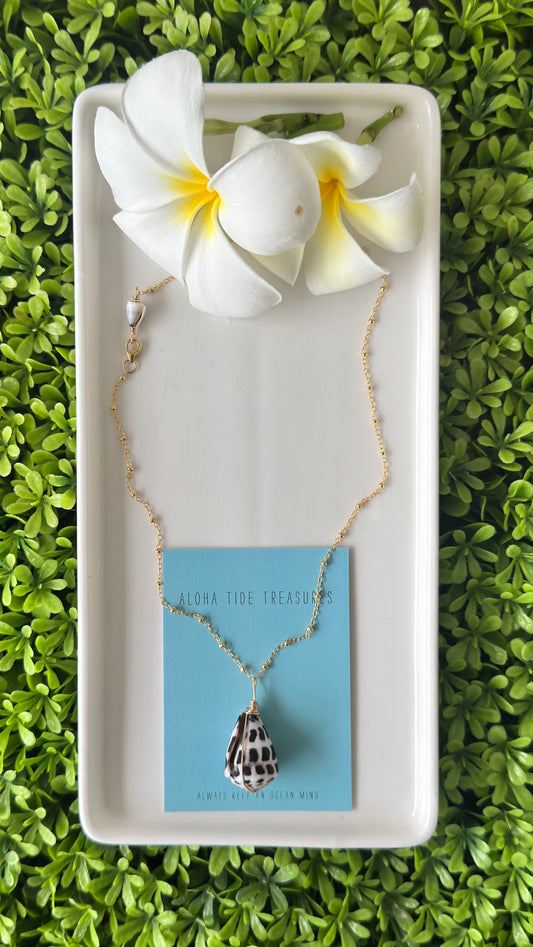 14K GF Hebrew Shell Necklace 16”