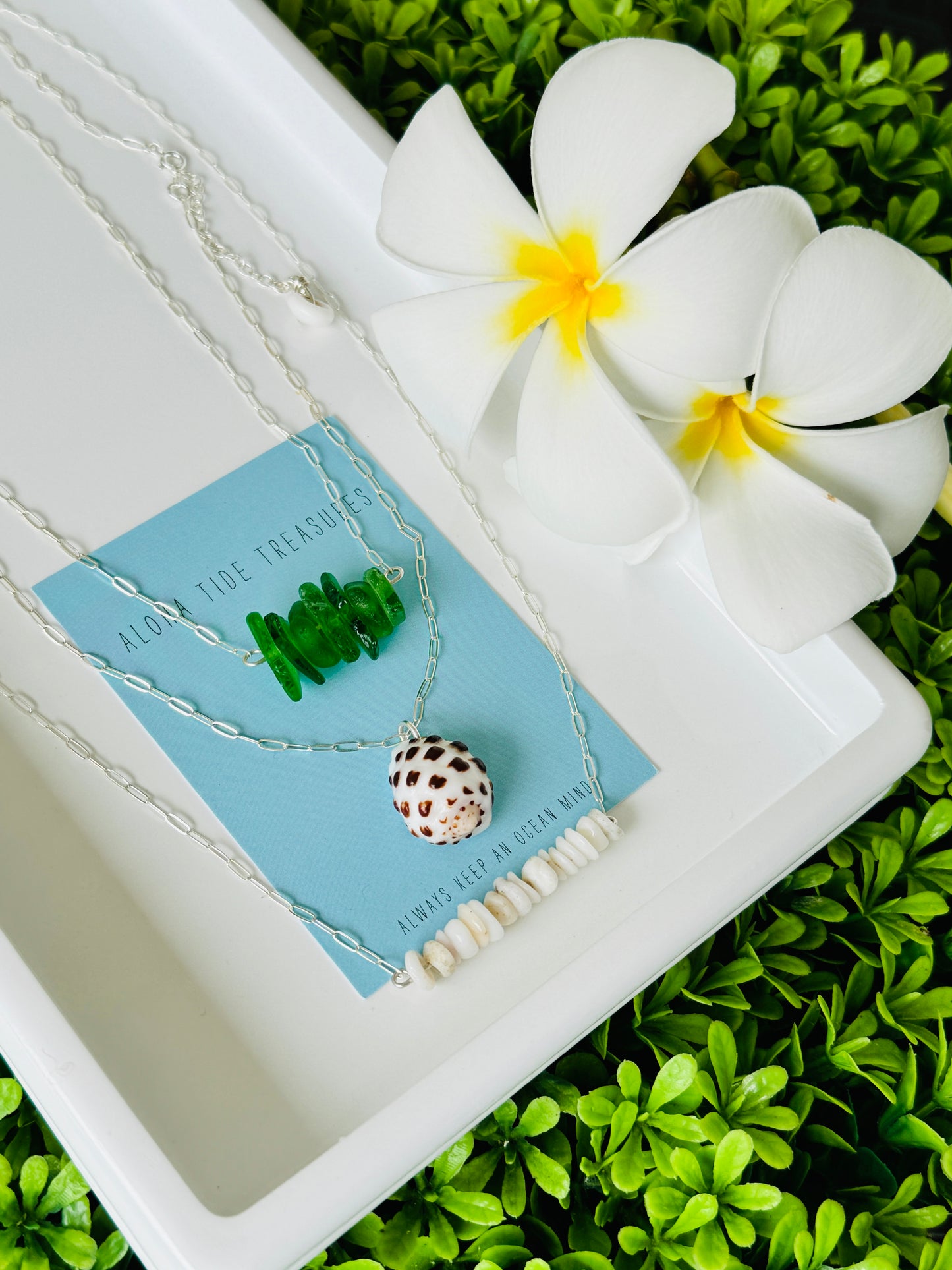 Sterling Silver Stacked Necklaces - Jeanie