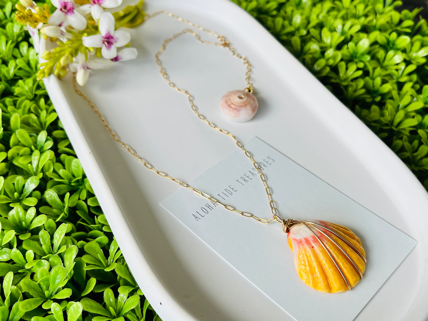14K GF Sunrise Shell  Necklace 20”