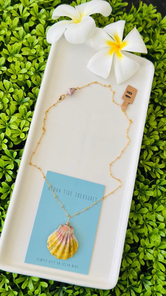 14K GF Sunrise Shell Necklace 18”