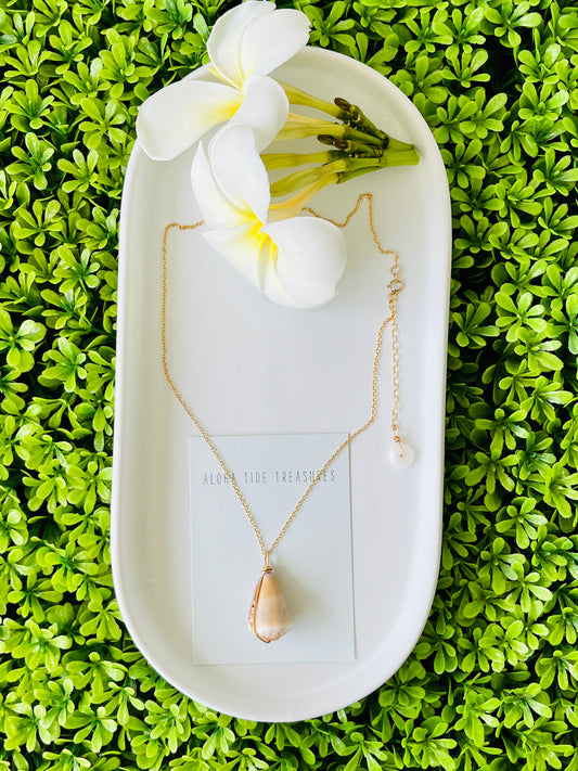 14K GF Cone Shell Necklace 16”
