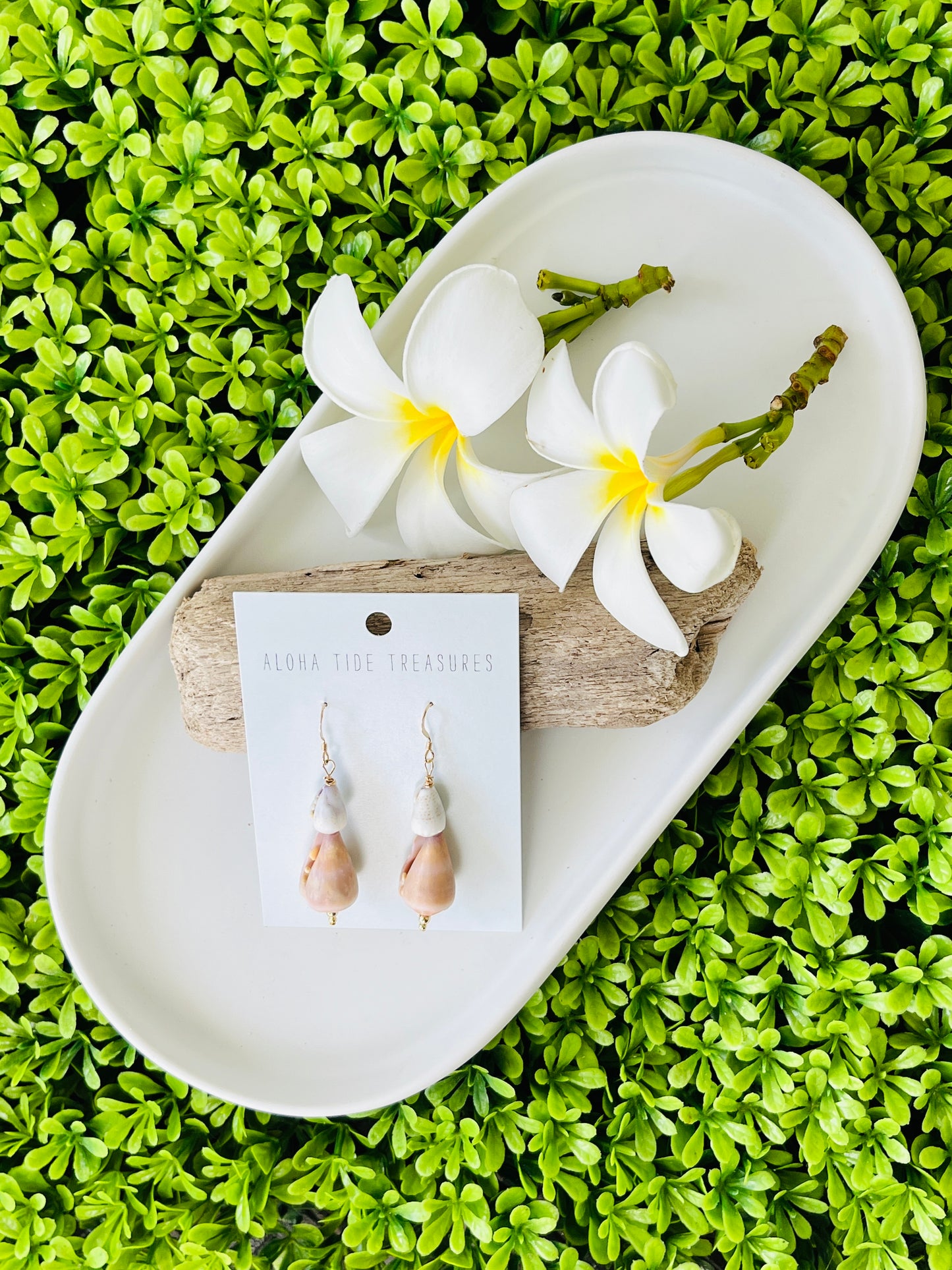 14K GF Stacked Cone Shell Earrings