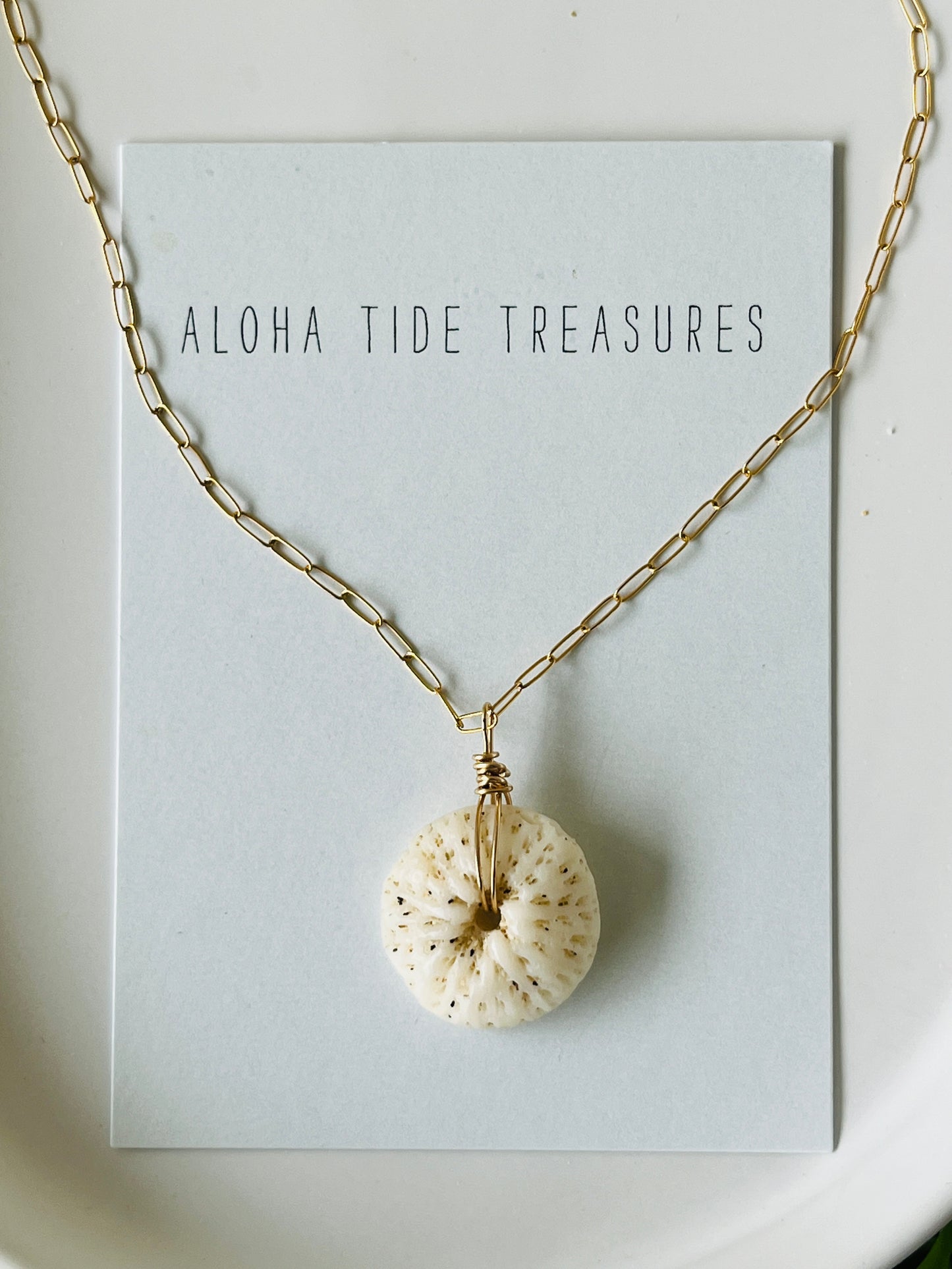14K GF Mushroom Coral Necklace 16”