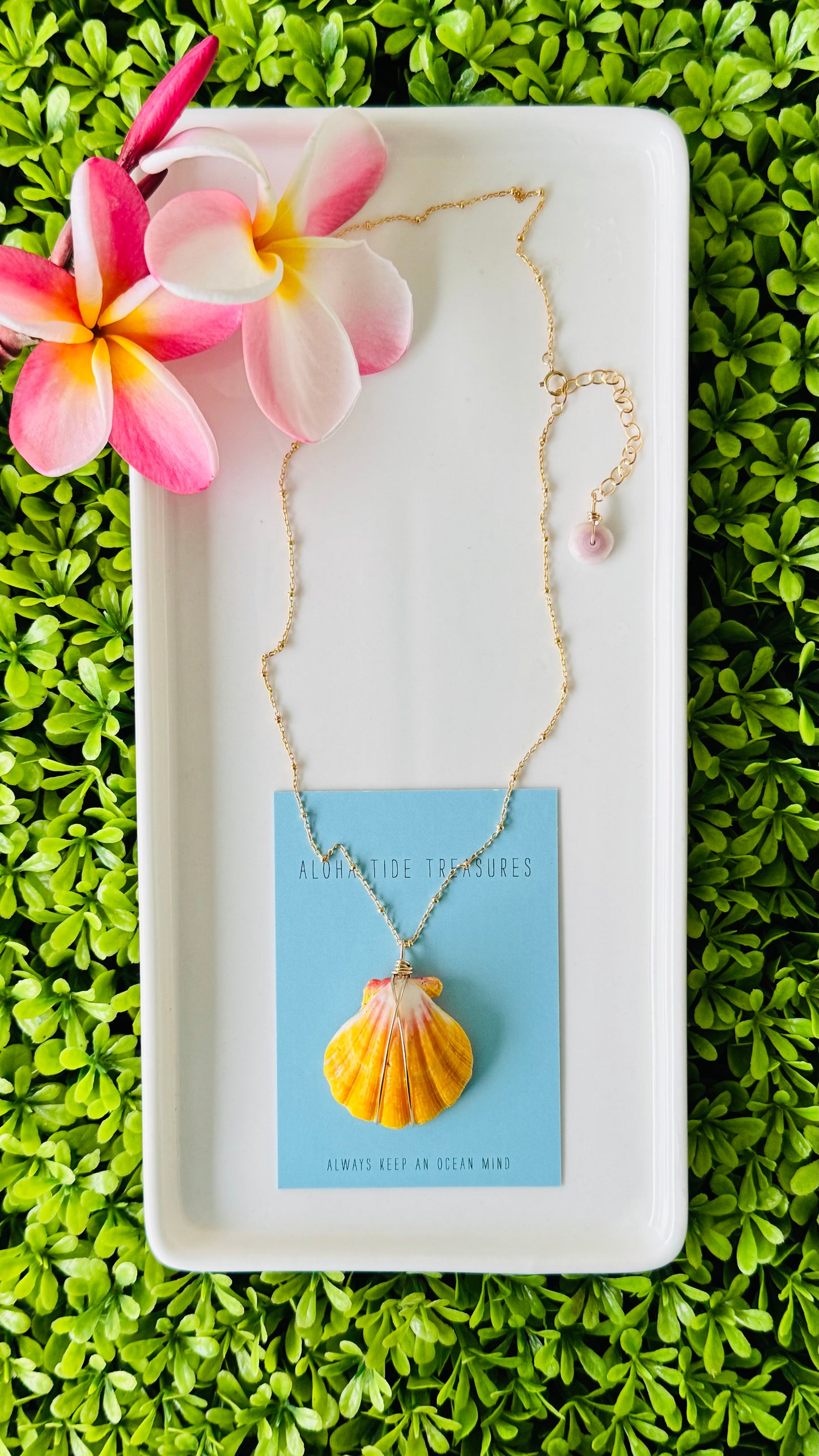 14K GF Sunrise Shell Necklace 16” - Sonya
