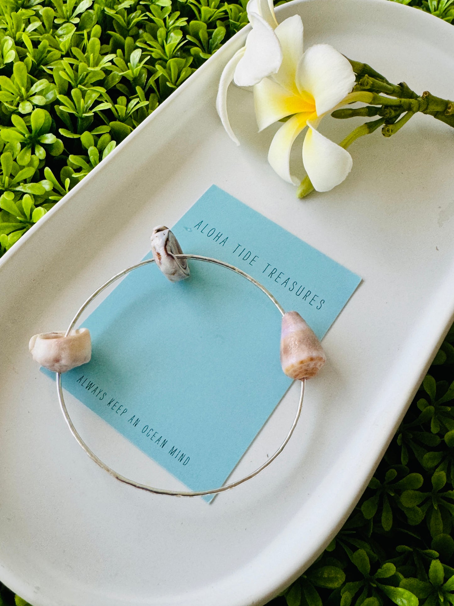 Sterling Silver Bangle 8.5” - Jenny
