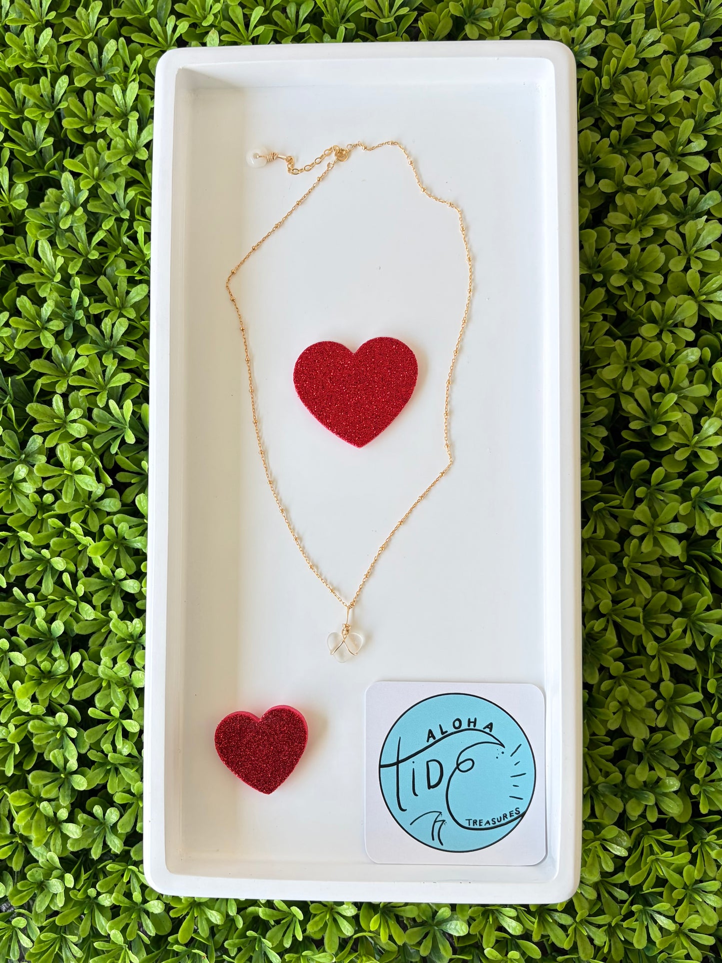 Heart Seaglass Necklace