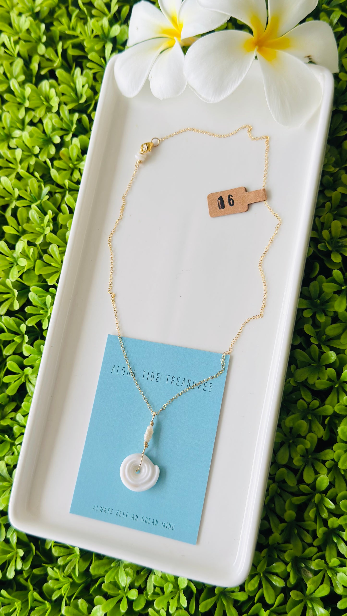 14K GF Puka Necklace 16”
