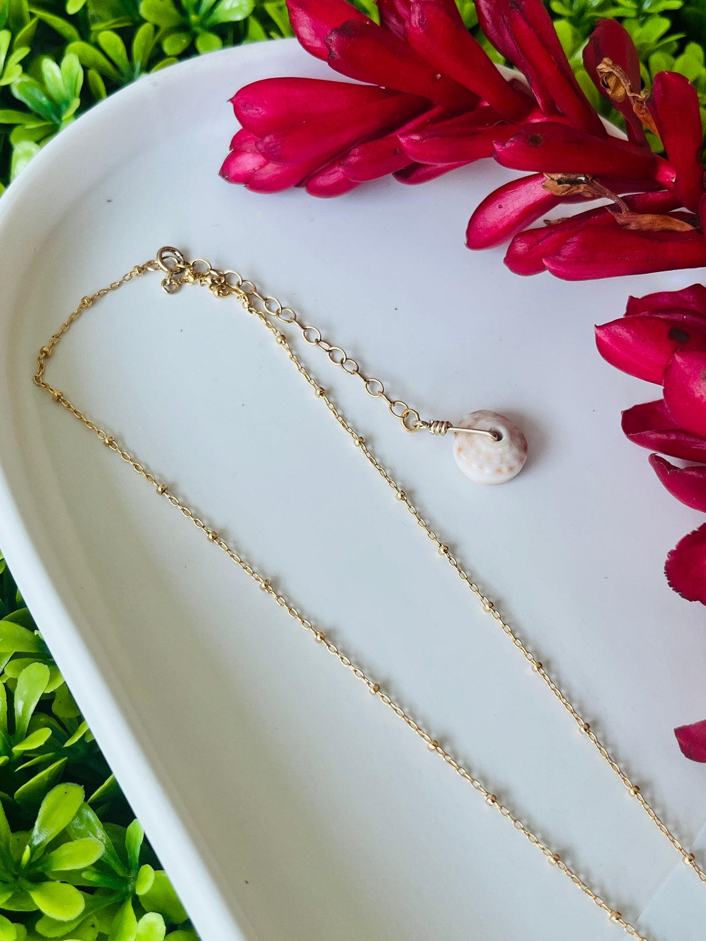 14K GF Sunrise Shell 16” Chain