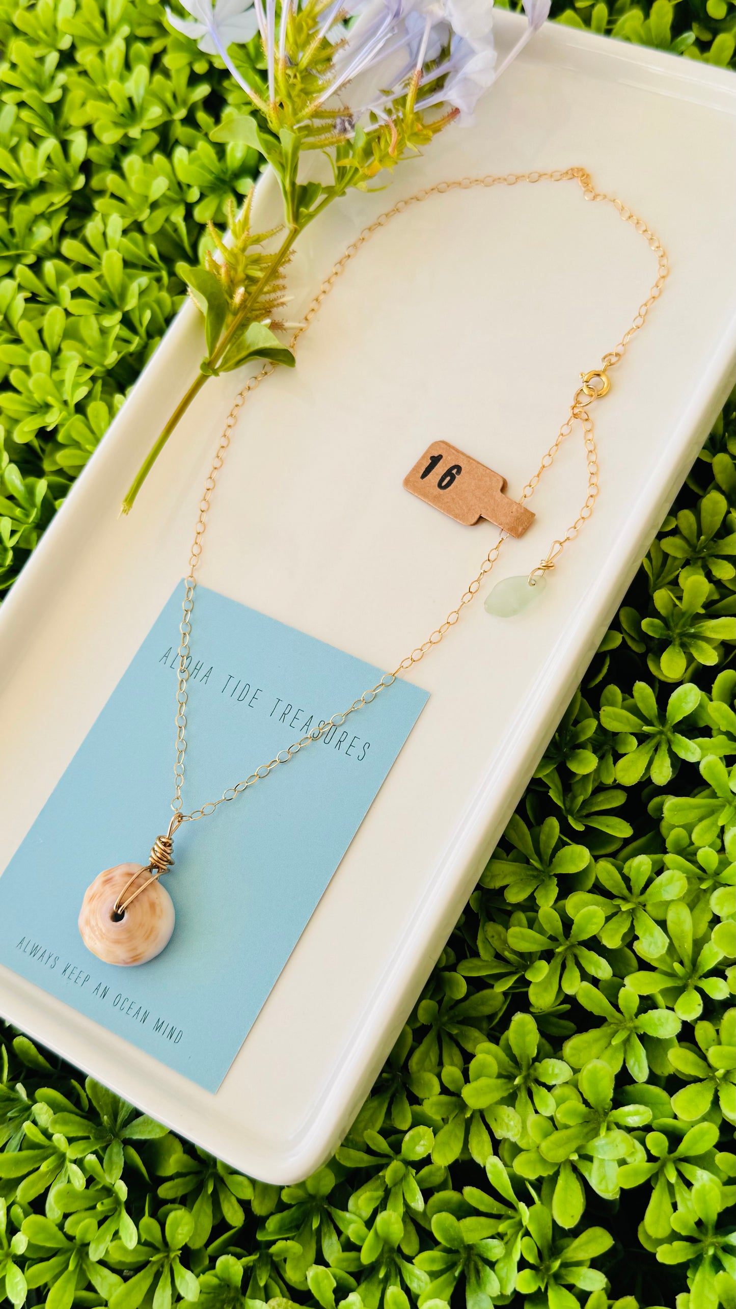 14K GF Puka Necklace 16”