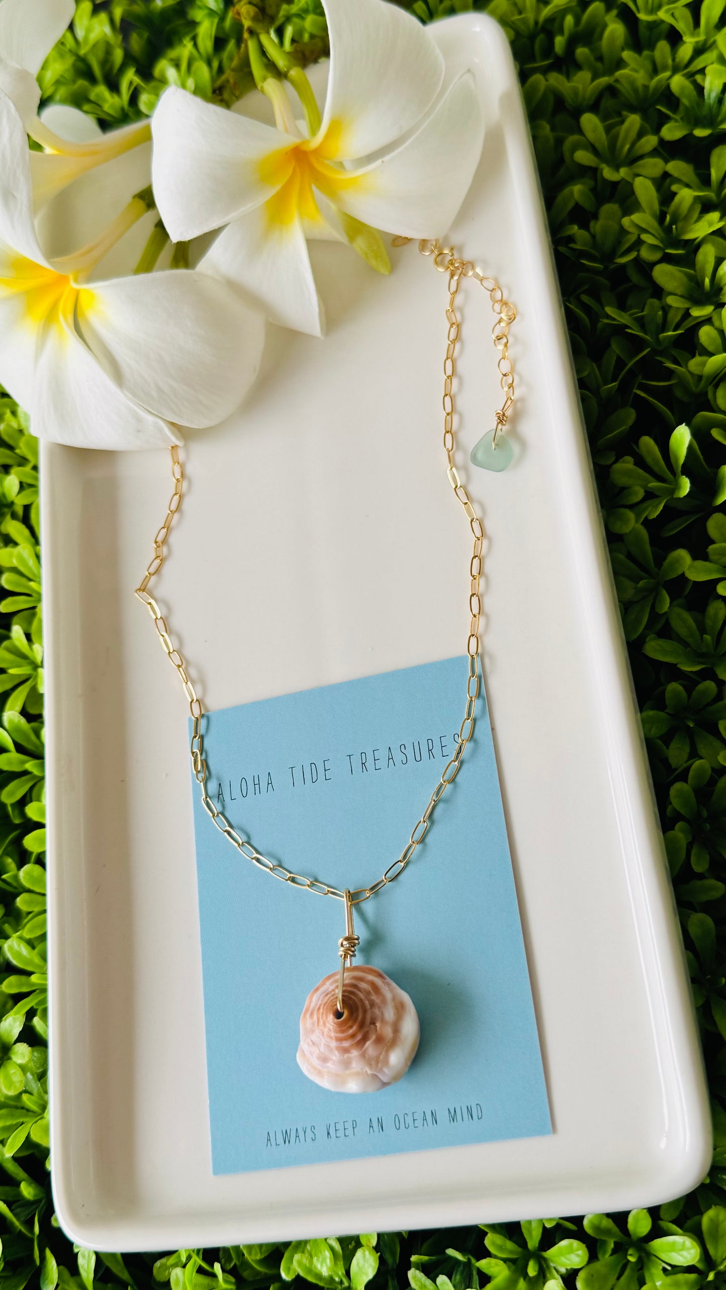 14K GF Puka Necklace 16”