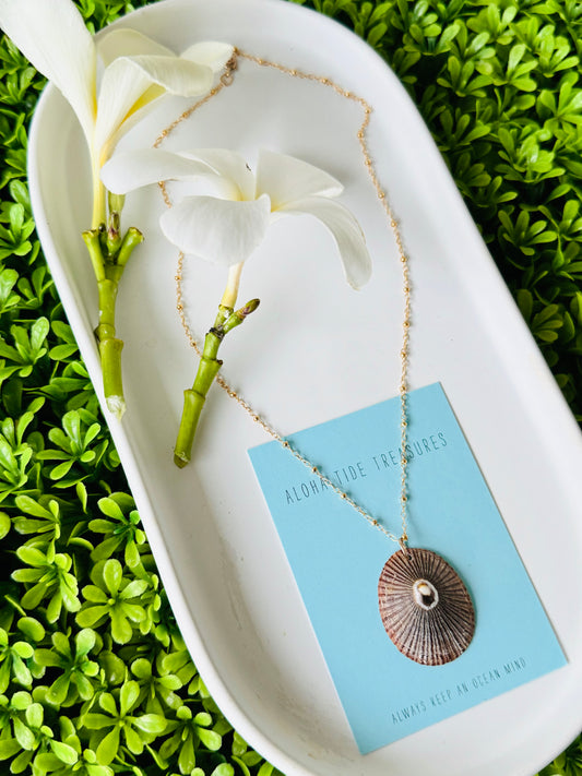 14K GF Opihi Necklace 16”