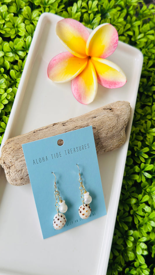 14K GF Dangle Pearl/Drupe Earrings