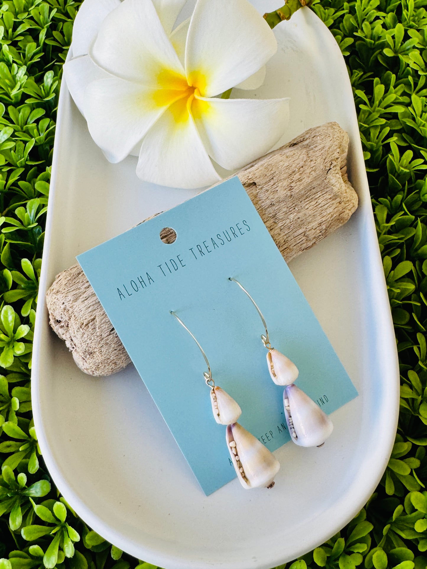 14K GF Stacked Cone Shell Earrings