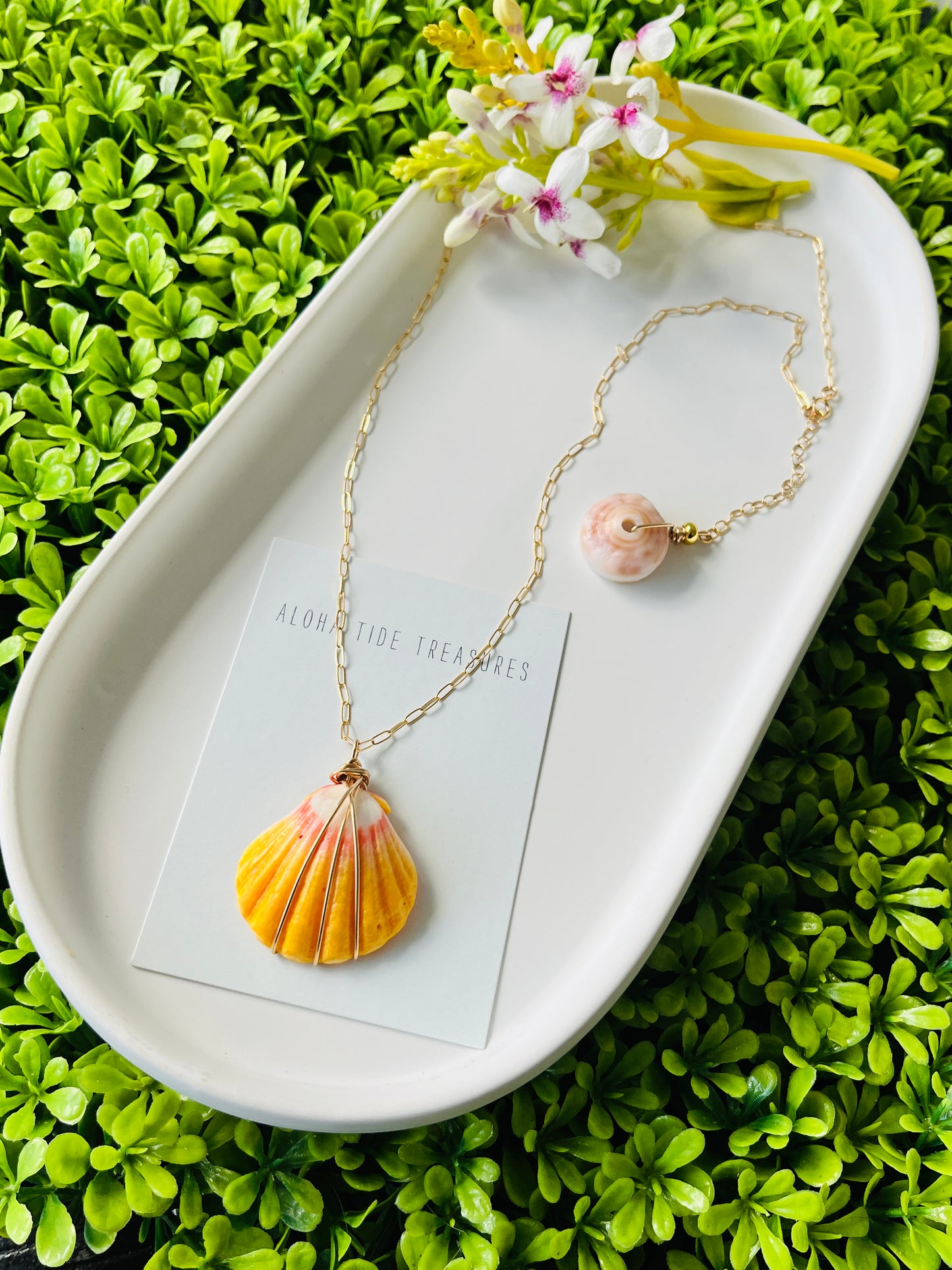 14K GF Sunrise Shell  Necklace 20”