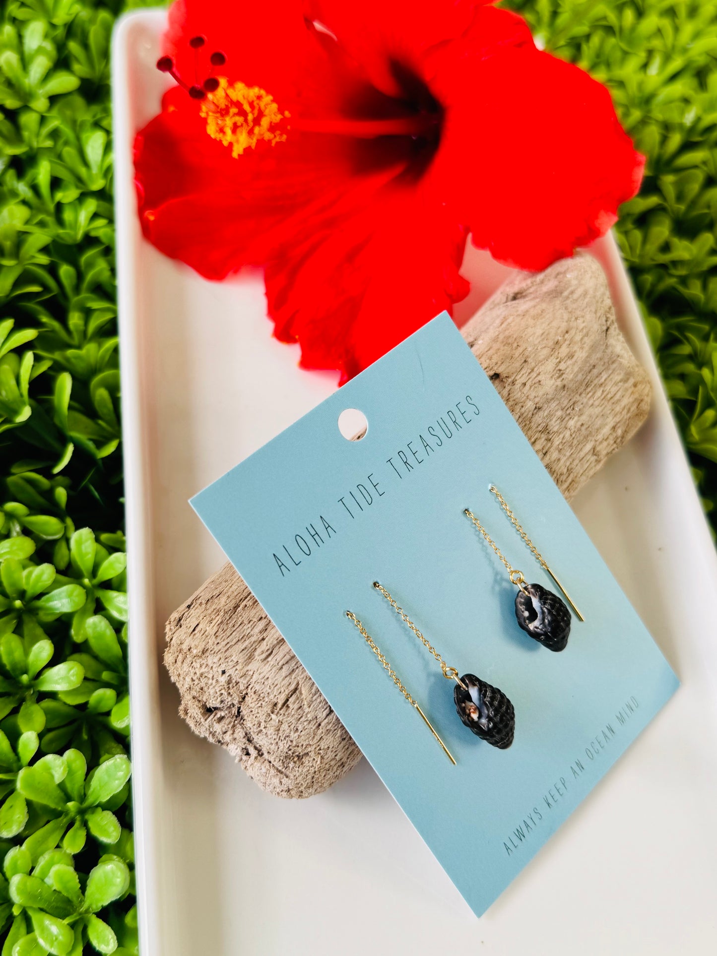 14K GF Shell Threader Earrings