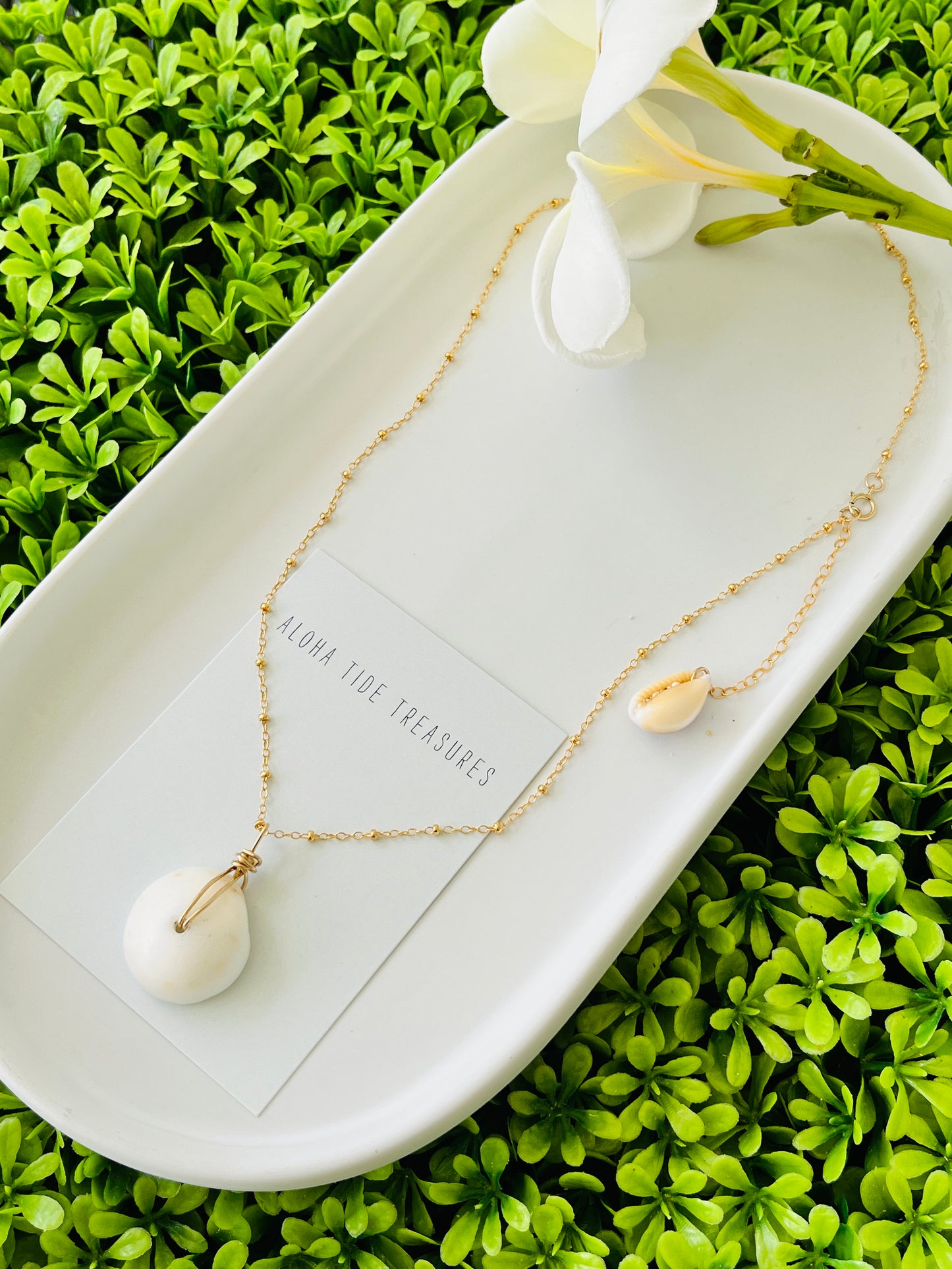 14K GF Puka Necklace 18”
