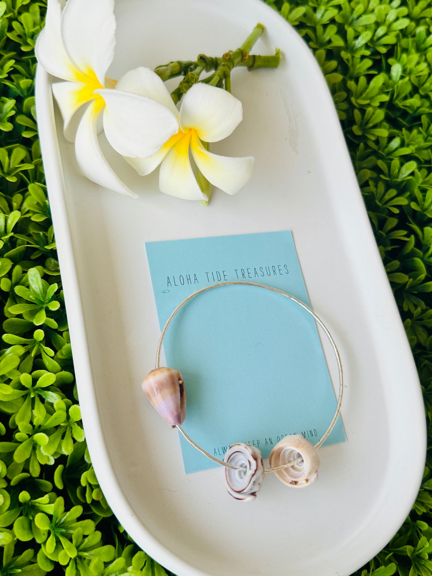 Sterling Silver Bangle 8.5” - Jenny