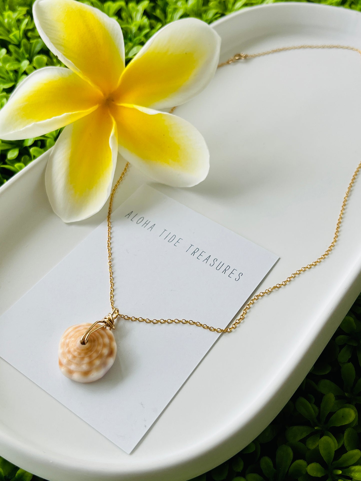 14K GF Puka Necklace 16”