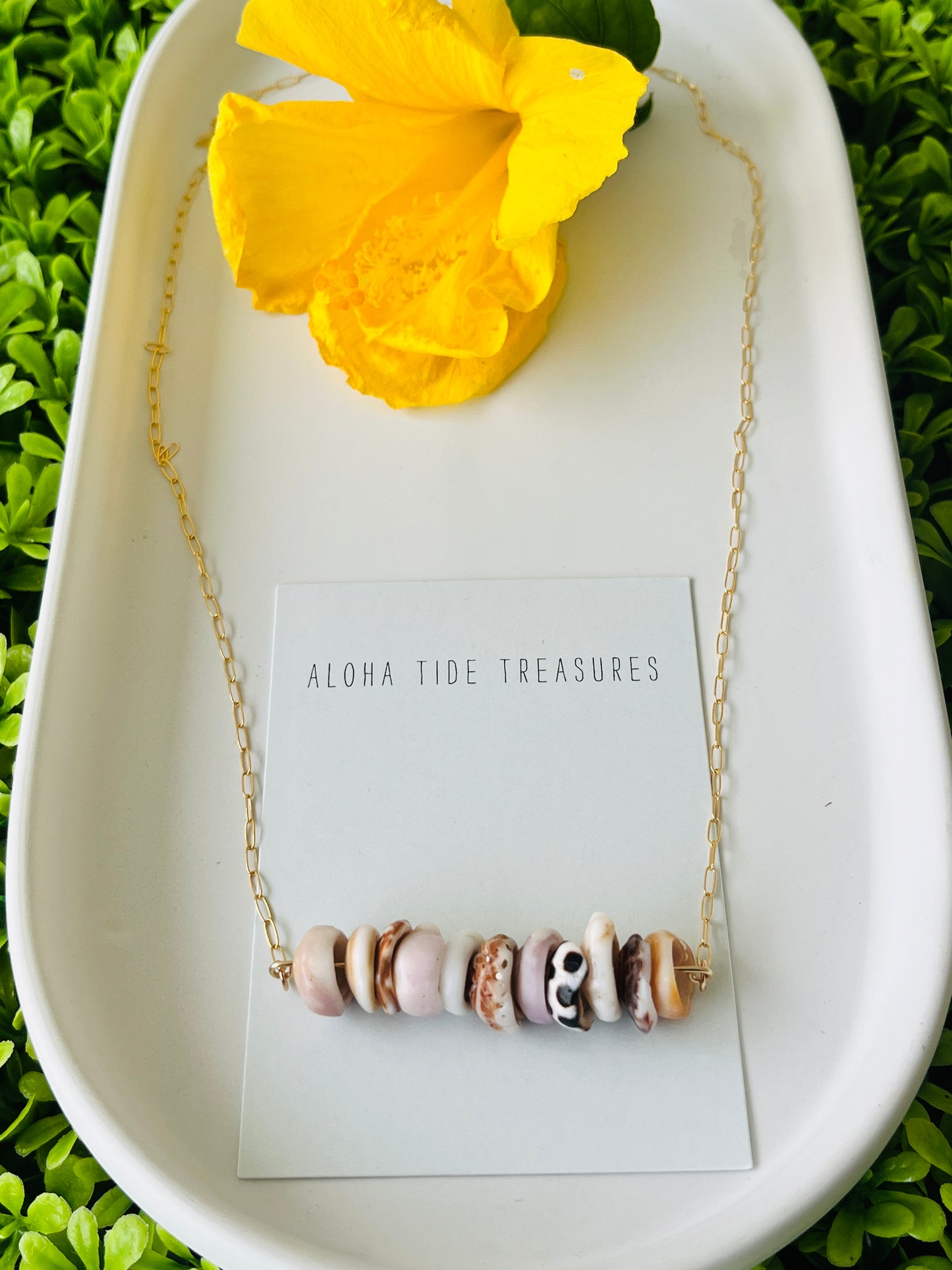 14K GF Puka Sand-Bar Necklace 19” - Brenda