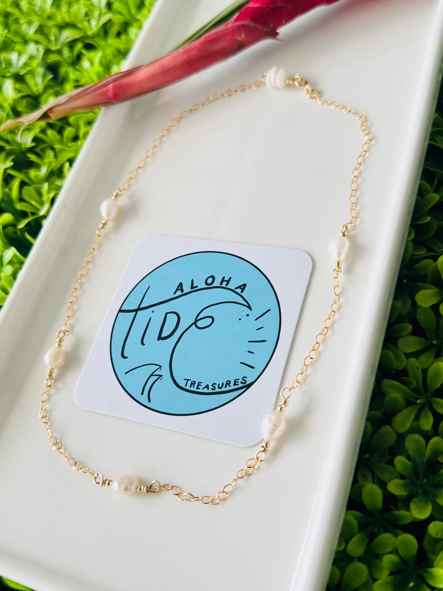 14K GF Freshwater Pearl Necklace - Ashley