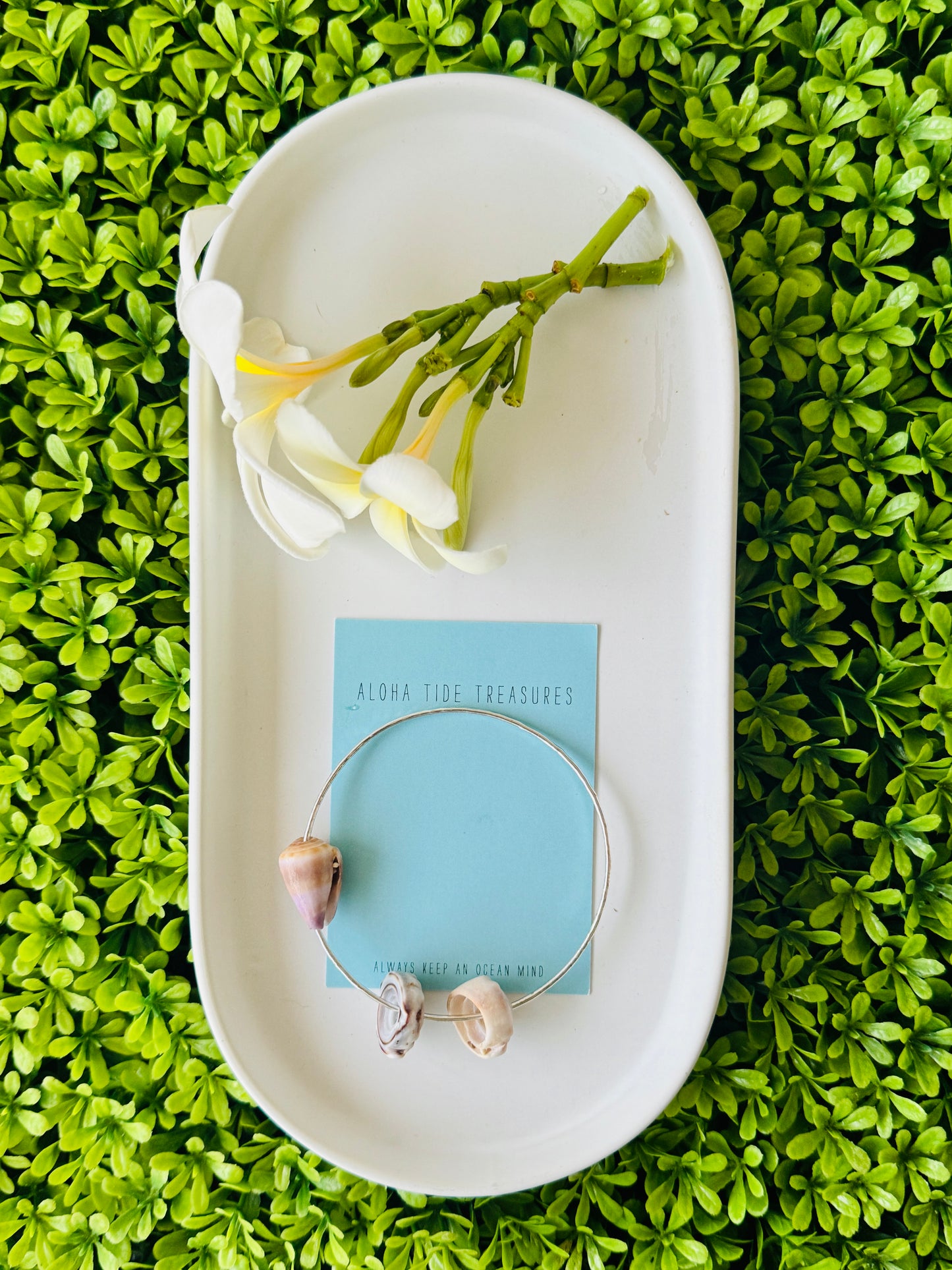 Sterling Silver Bangle 8.5” - Jenny