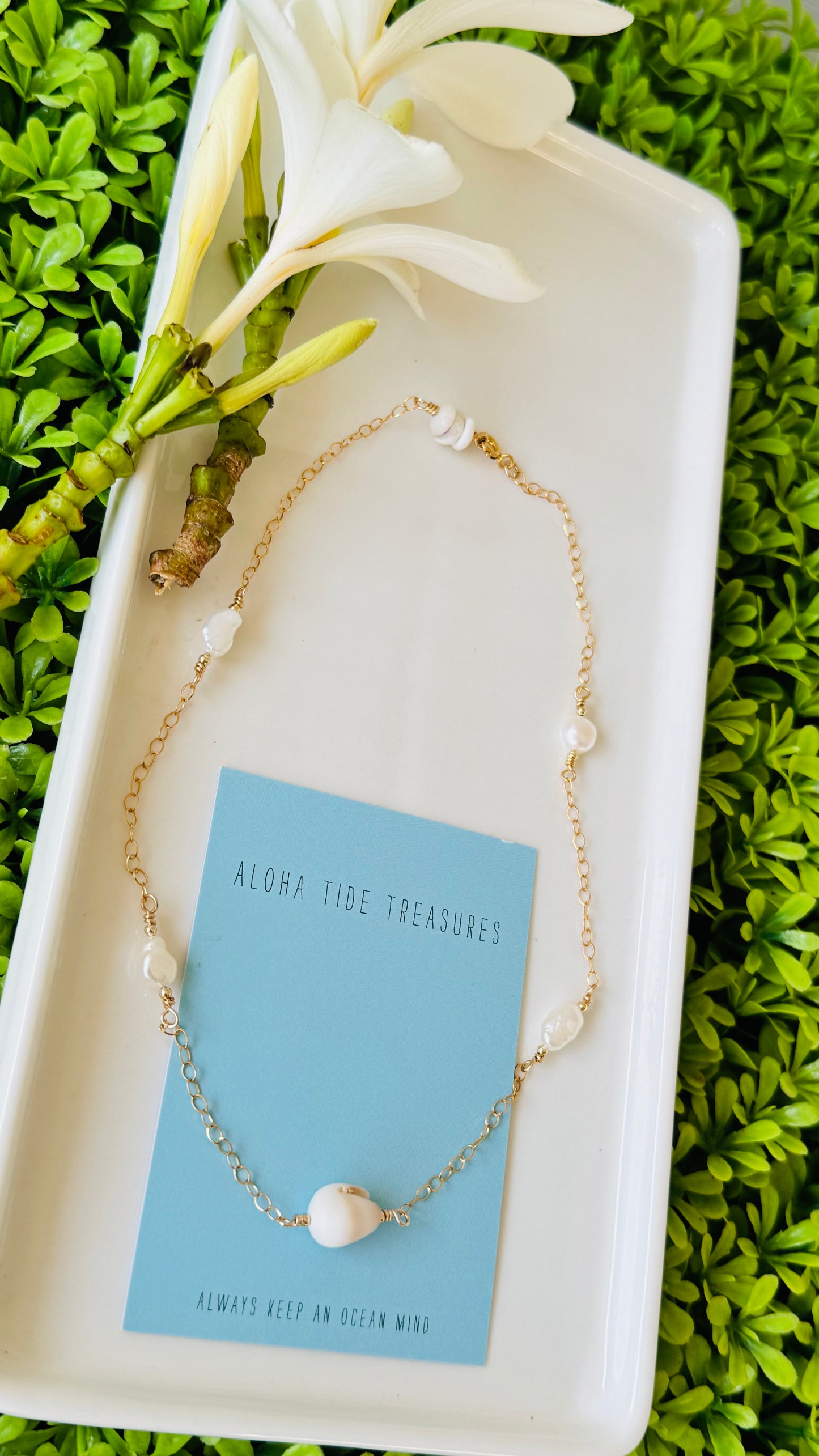 14K GF Freshwater Pearl Necklace - Hailey