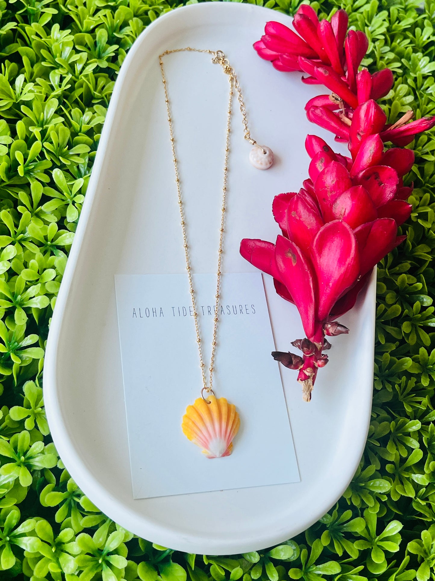 14K GF Sunrise Shell 16” Chain