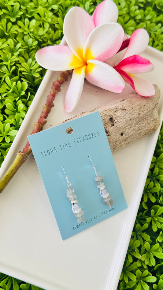 Sterling Silver Labradorite Dangle Earrings