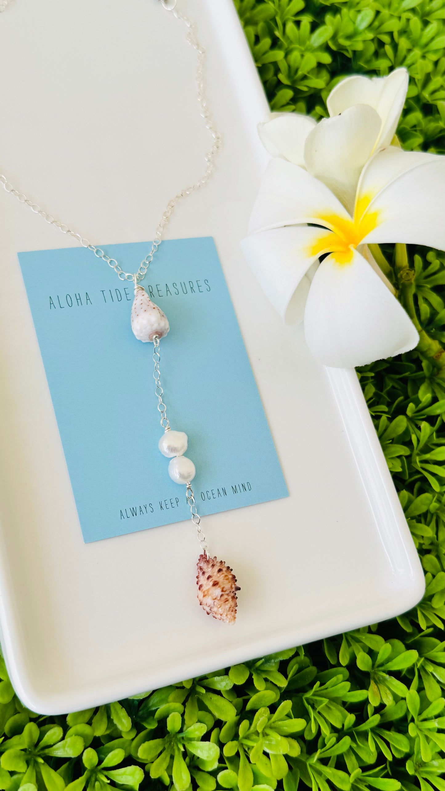 Sterling Silver Y Necklace - Kayla