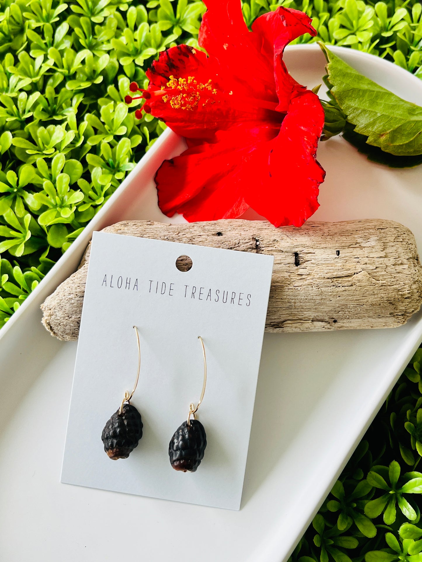 14K GF Black Grape Drupe Earrings