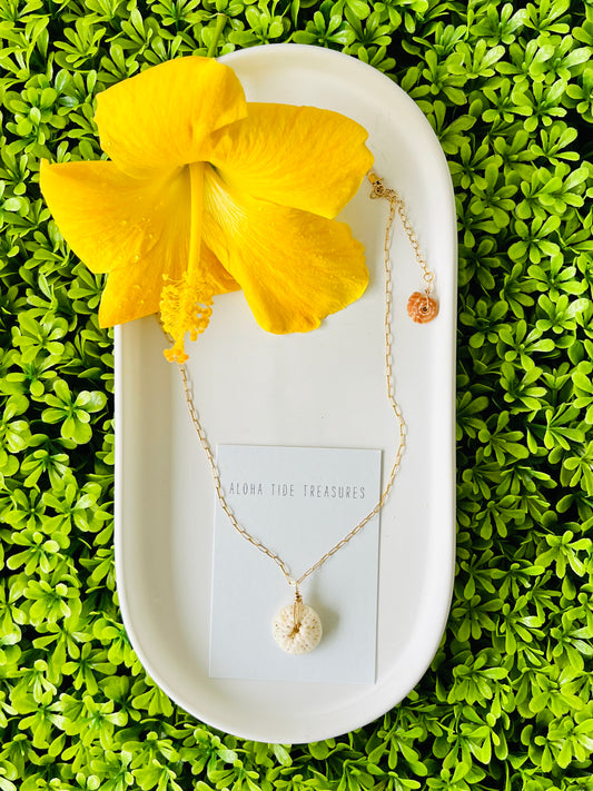 14K GF Mushroom Coral Necklace 16”