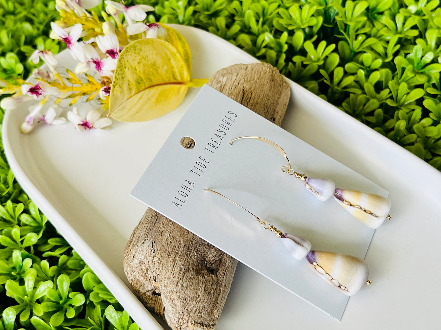 14K GF Stacked Cone Shell Earrings