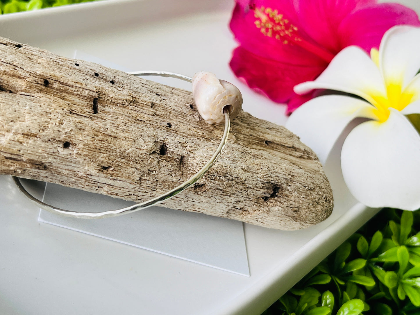 Sterling Silver Bangle 7.5” - Katie