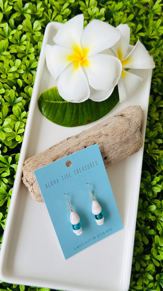 14K GF Stacked Cone Shell Earrings