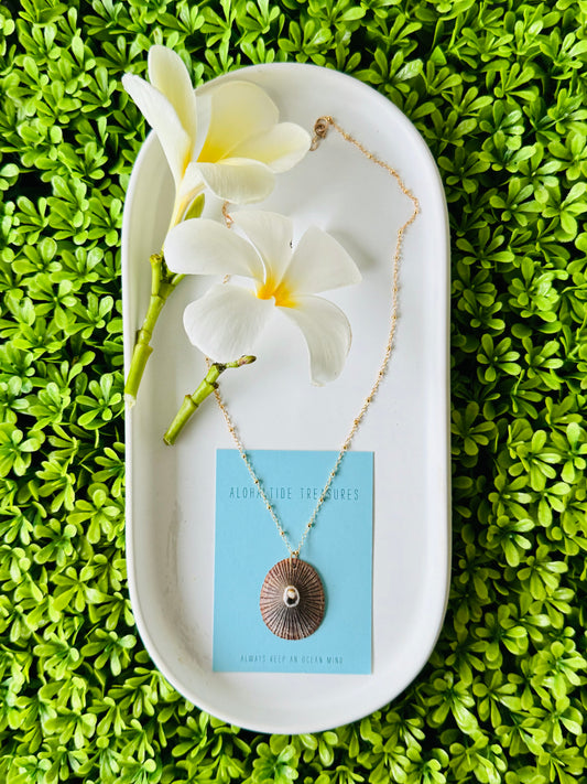 14K GF Opihi Necklace 16”