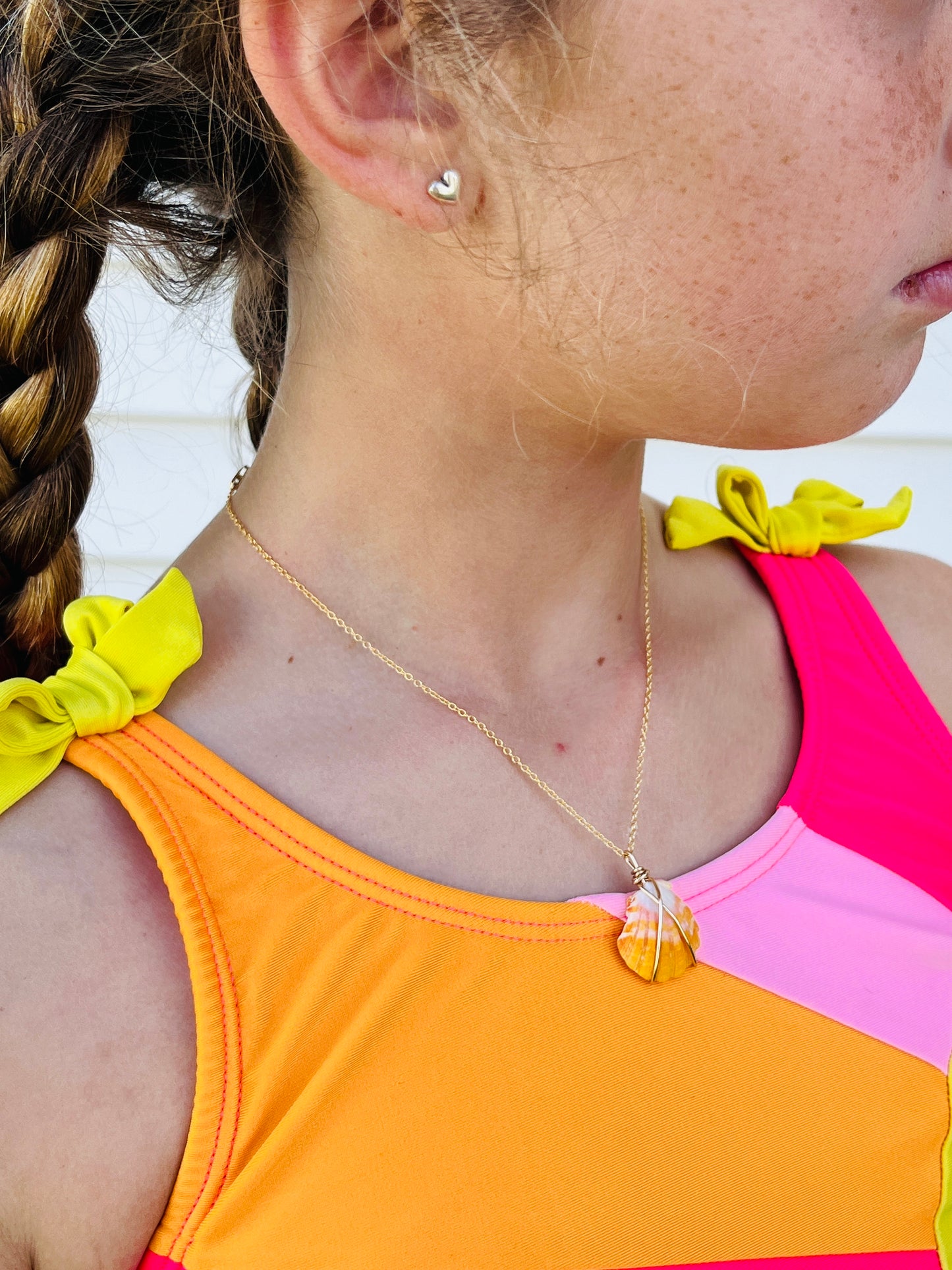 14K GF Sunrise Aloha Necklace 14”