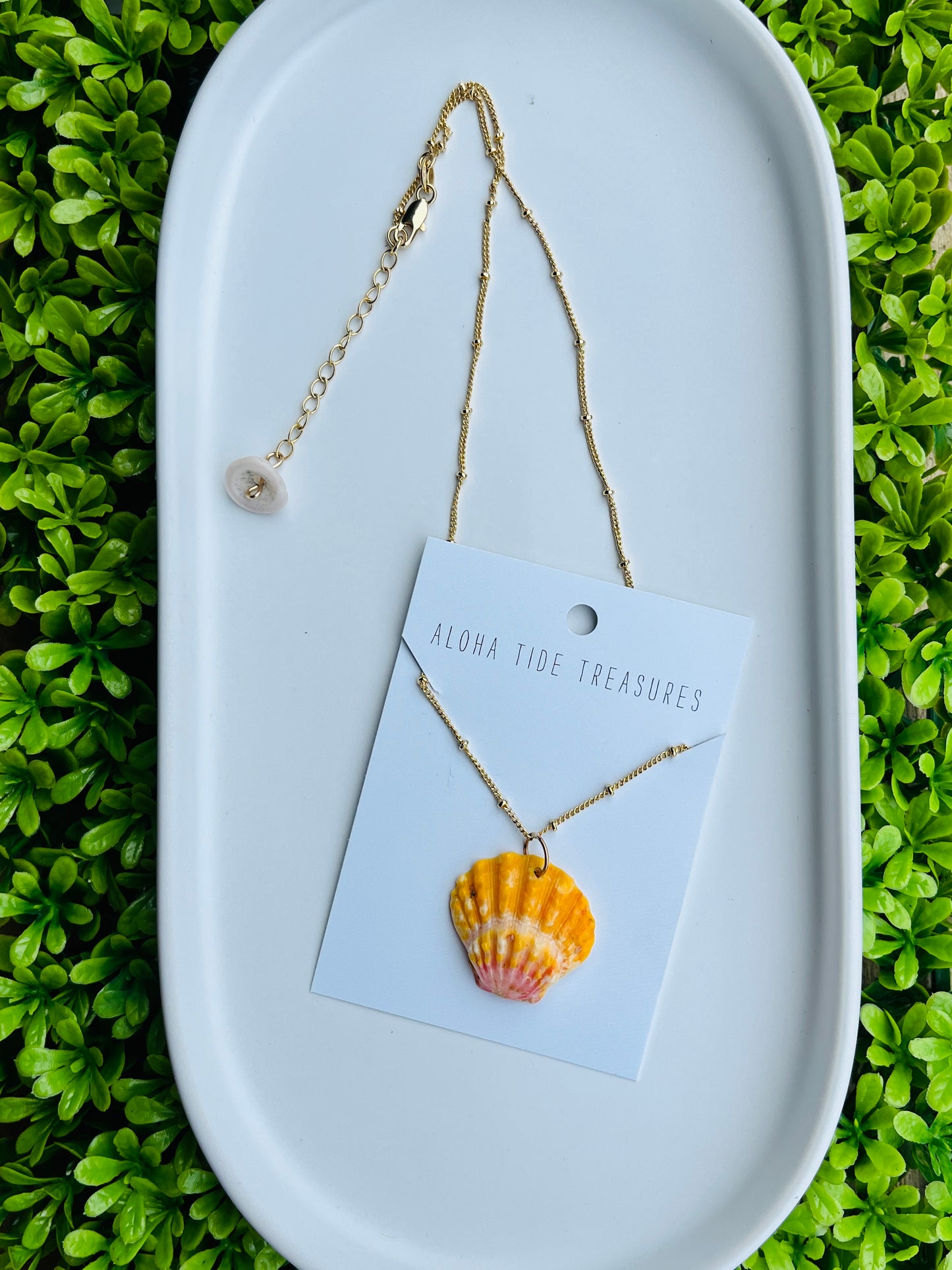 14K GF Sunrise Shell Necklace 16”