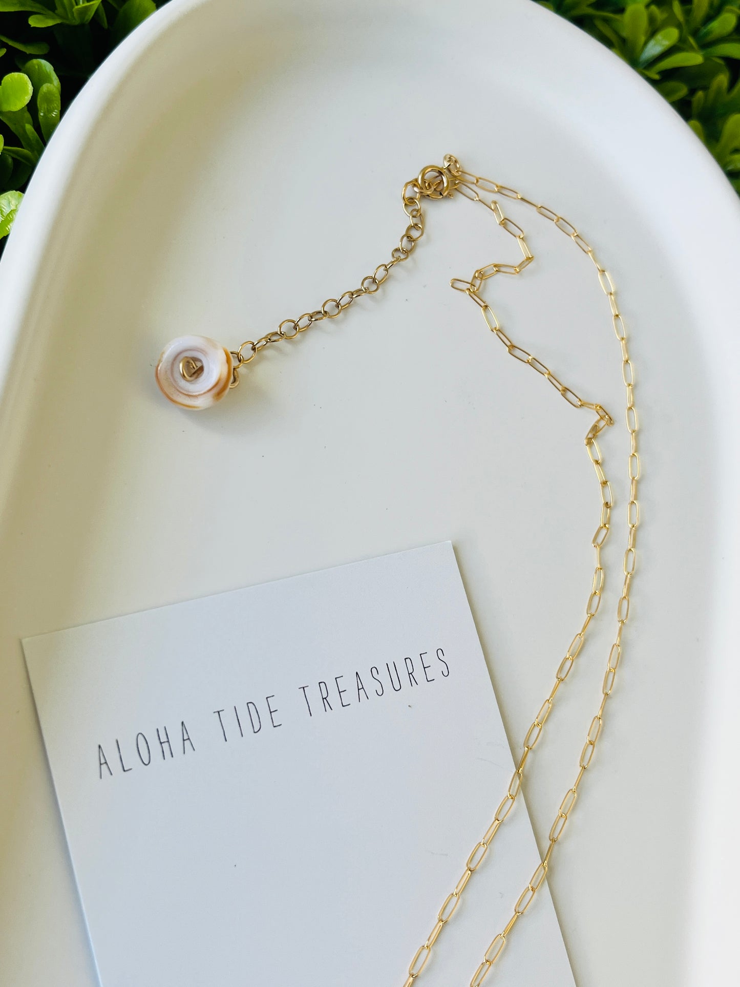 14K GF White Coral Necklace 16”