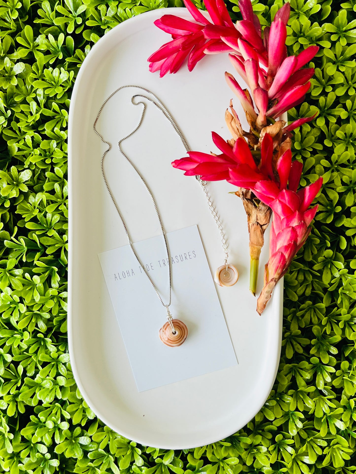 Sterling Silver Puka Necklace 16”