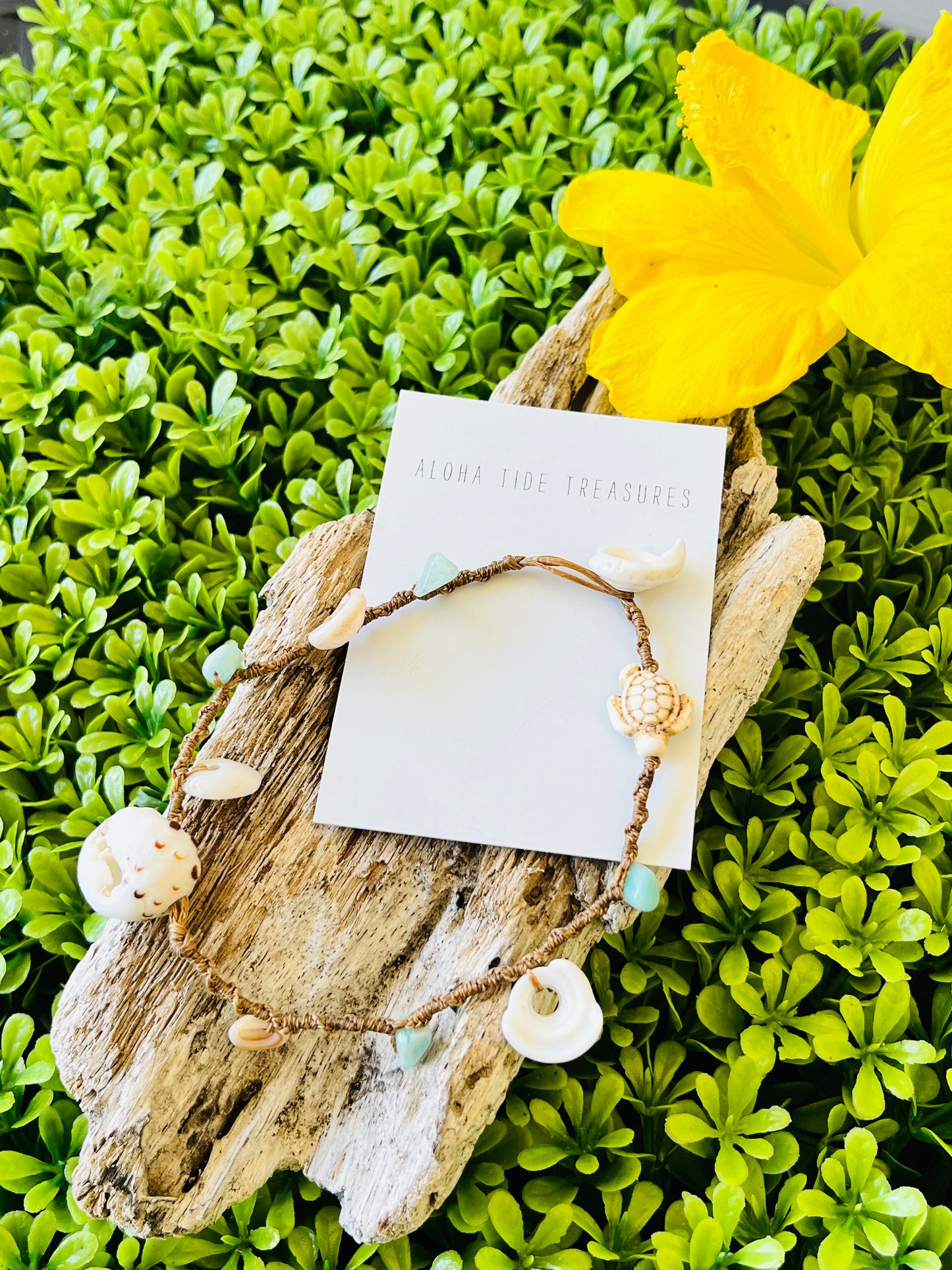 Hawaiian Shell Anklet 9.5”