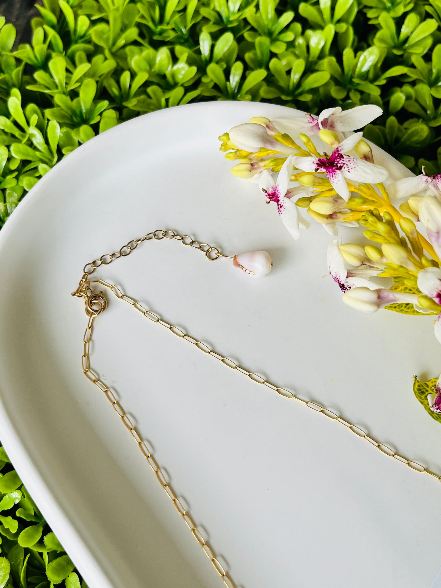 14K GF Puka Sand-Bar Necklace 16”