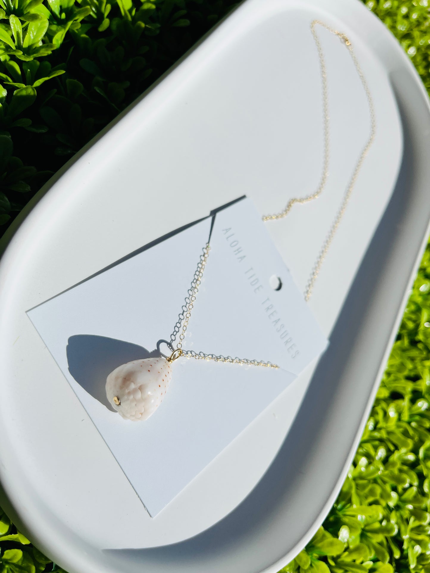 14K GF Abbreviated Cone Shell  Necklace 16"