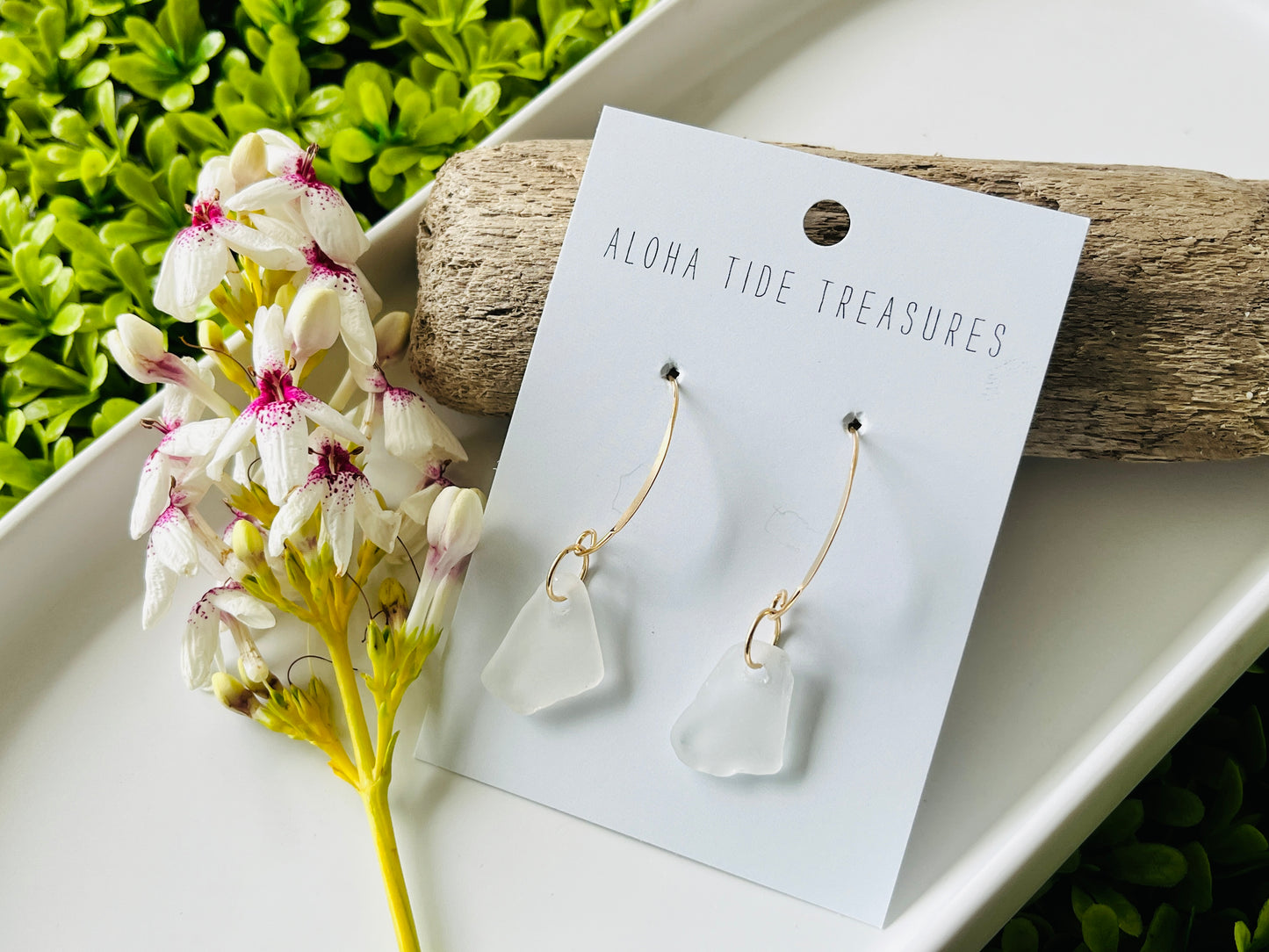 14K GF Sea Glass Earrings