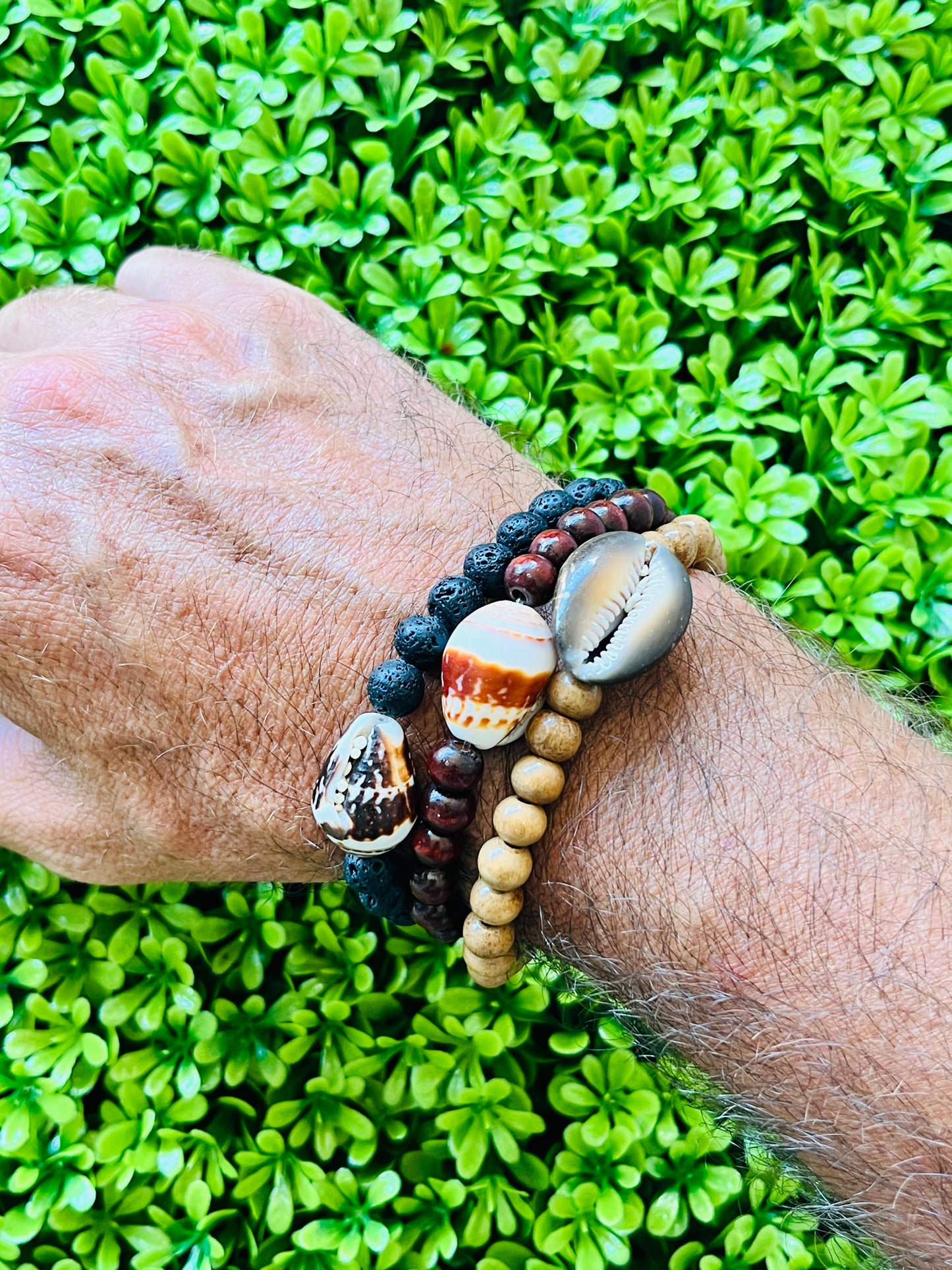 Lava Stone Men’s Bracelet